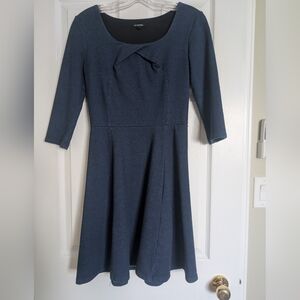 Le Chateau Navy Long Sleeve Dress